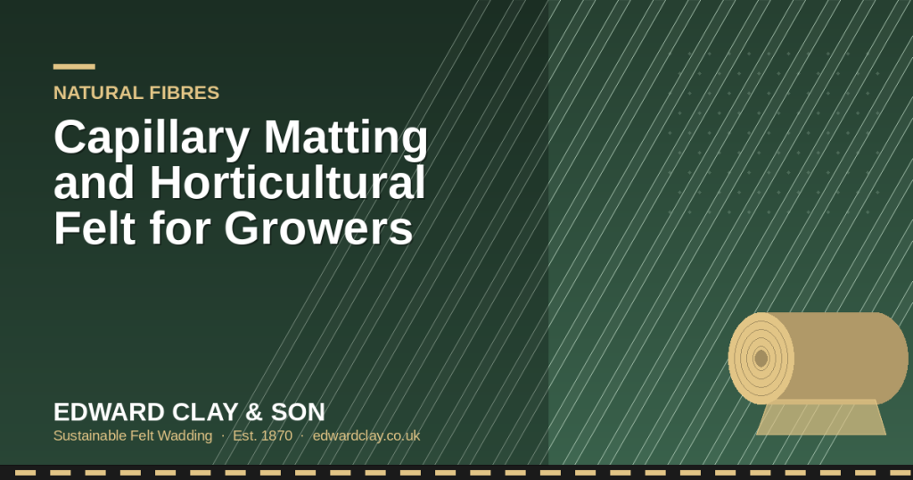 Capillary Matting and Horticultural Felt for Growers