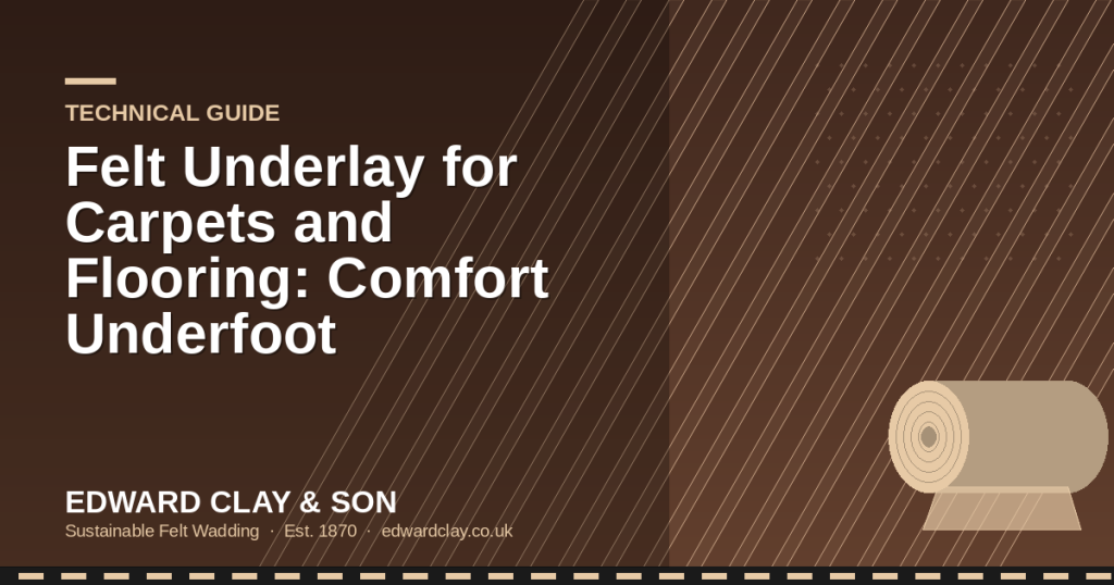 Felt Underlay for Carpets and Flooring: Comfort Underfoot