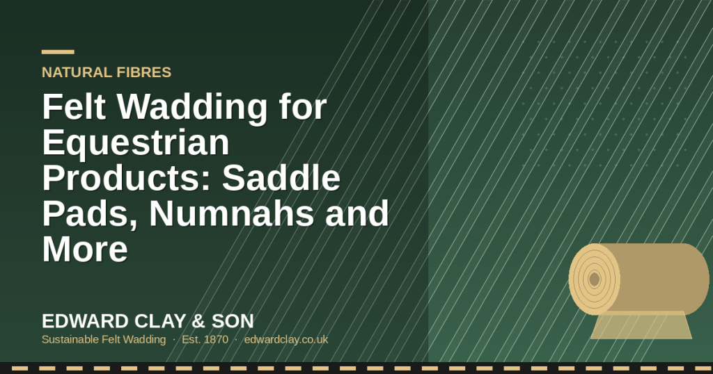 Felt Wadding for Equestrian Products: Saddle Pads, Numnahs and More