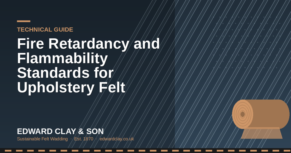 Fire Retardancy and Flammability Standards for Upholstery Felt