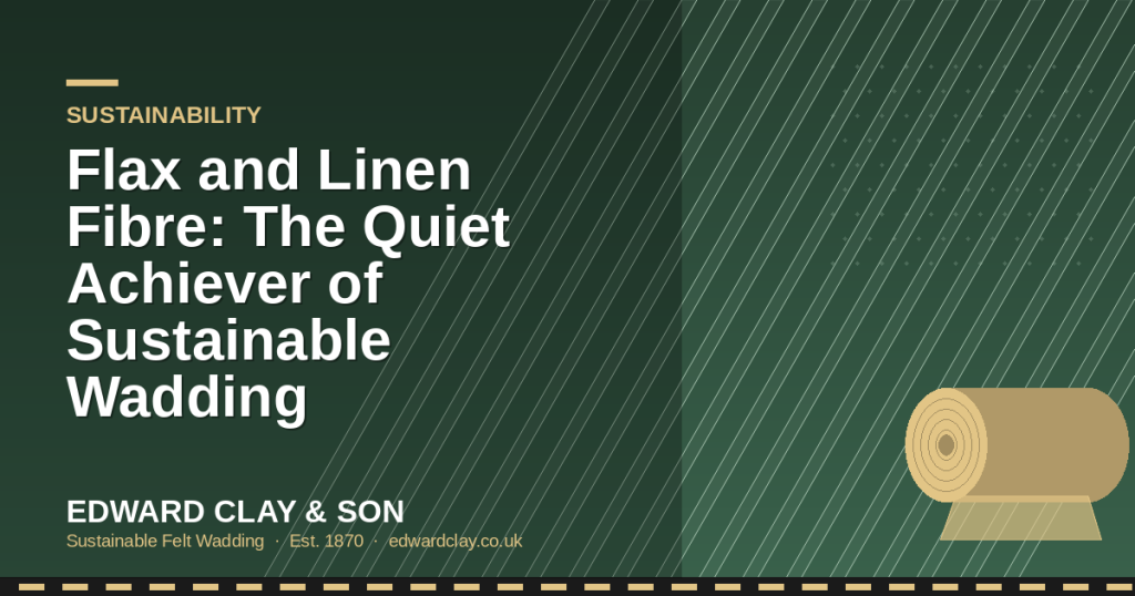 Flax and Linen Fibre: The Quiet Achiever of Sustainable Wadding